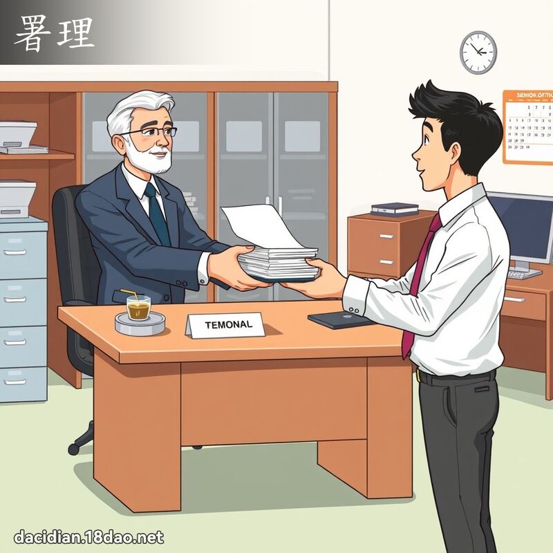 署理 - 国语大辞典配图