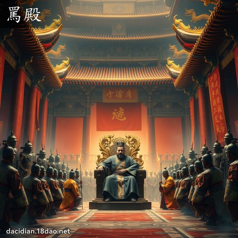 骂殿 - 国语大辞典配图