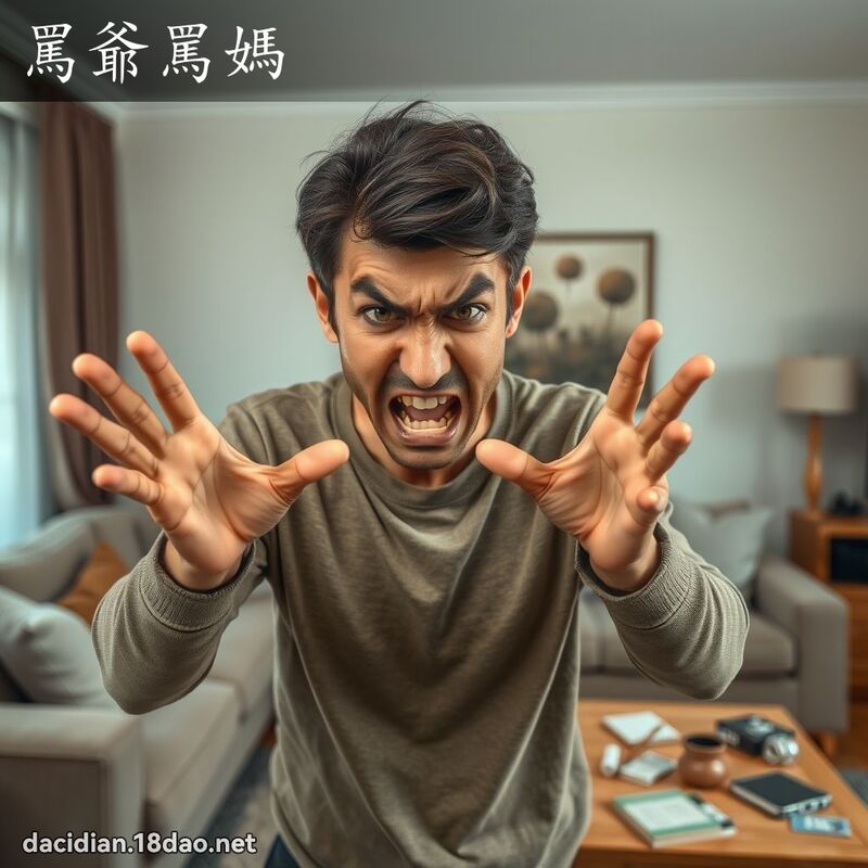骂爷骂妈 - 国语大辞典配图