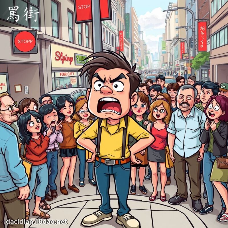 罵街 - 國語大辭典配圖