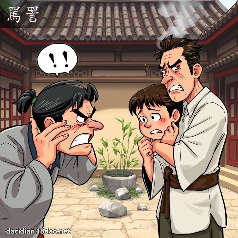 骂詈 - 国语大辞典配图