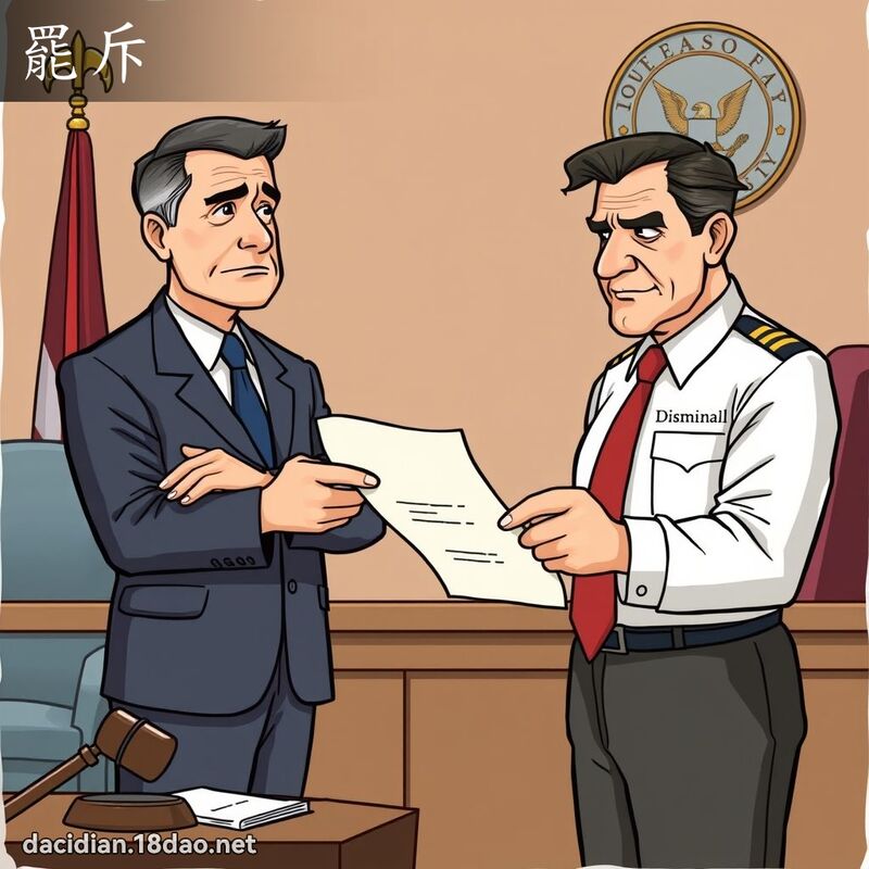 罢斥 - 国语大辞典配图