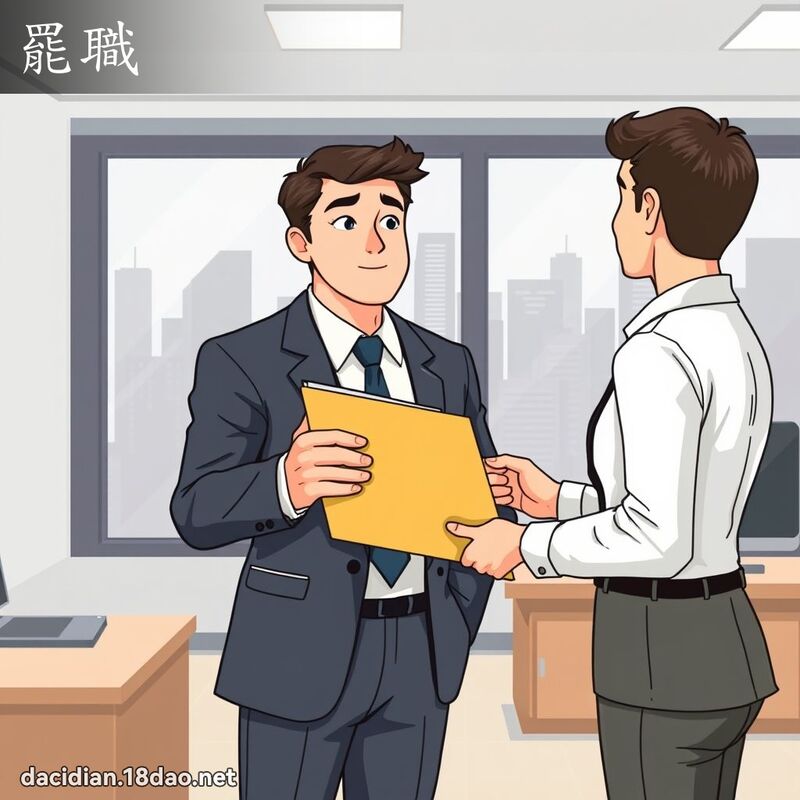 罢职 - 国语大辞典配图