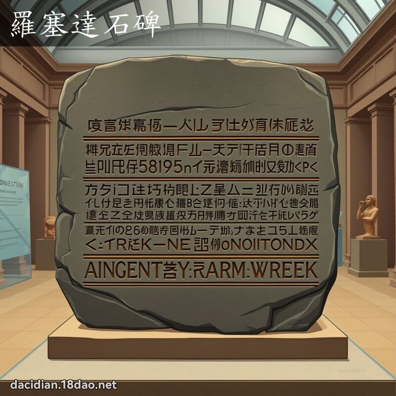 罗塞达石碑 - 国语大辞典配图