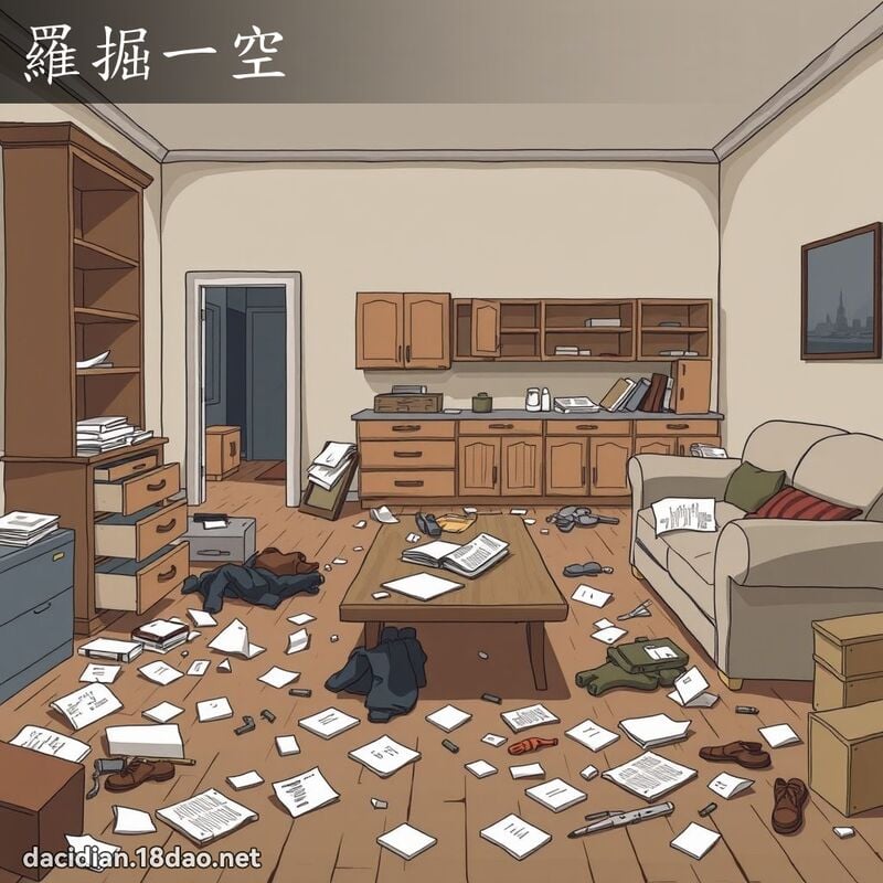 羅掘一空 - 國語大辭典配圖