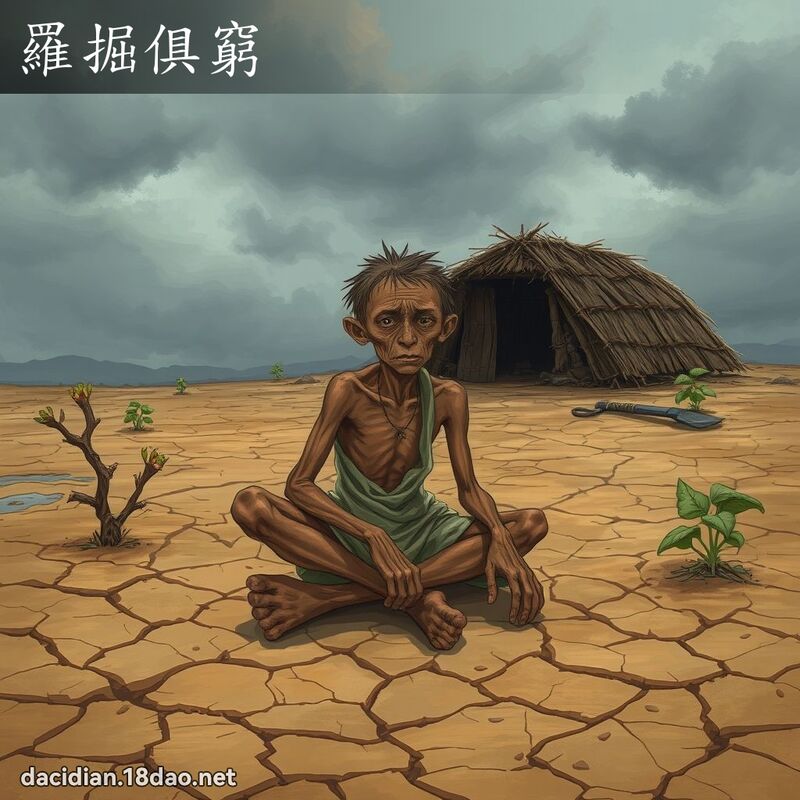 羅掘俱窮 - 國語大辭典配圖