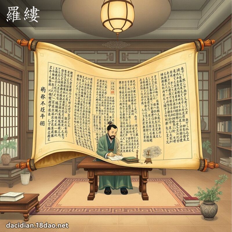 罗缕 - 国语大辞典配图