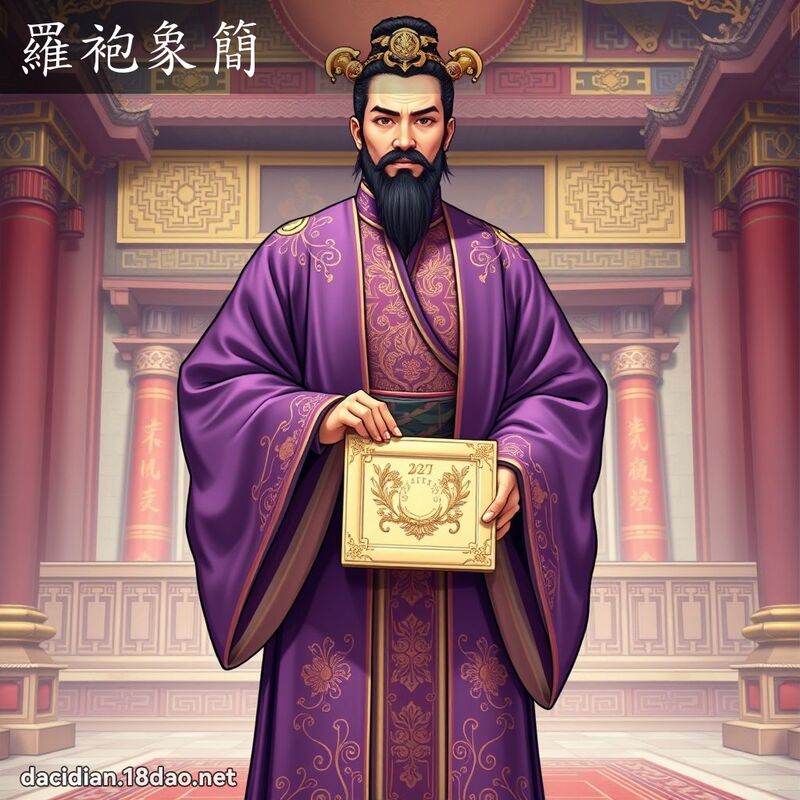 罗袍象简 - 国语大辞典配图
