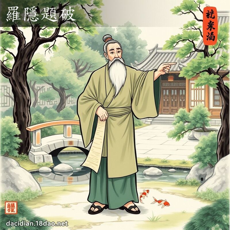 罗隱题破 - 国语大辞典配图
