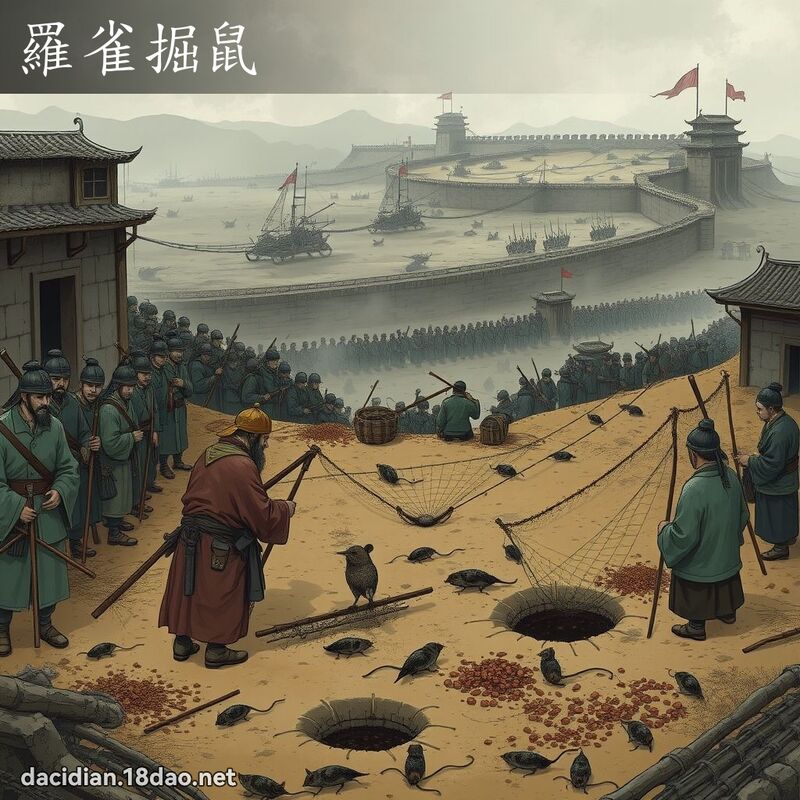 罗雀掘鼠 - 国语大辞典配图