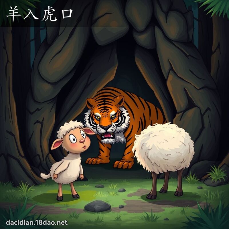 羊入虎口 - 國語大辭典配圖