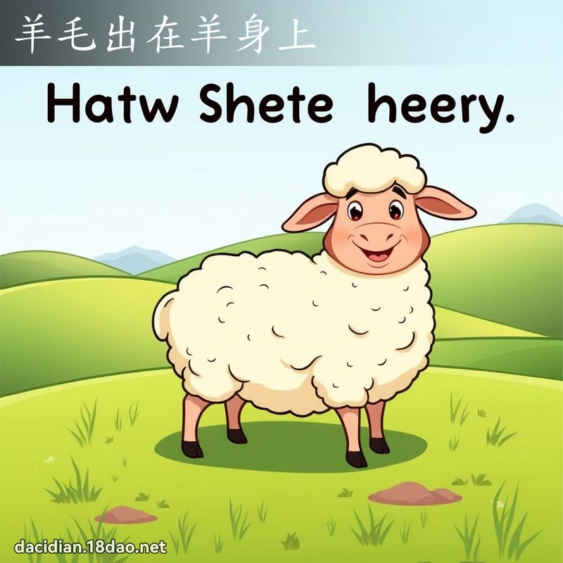 羊毛出在羊身上 - 国语大辞典配图