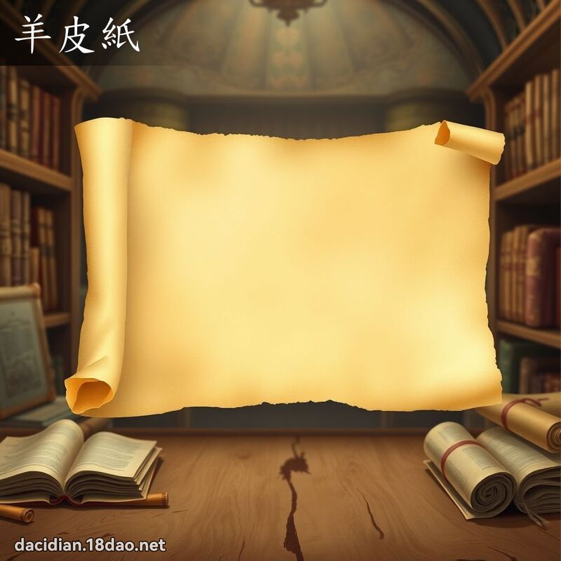 羊皮纸 - 国语大辞典配图