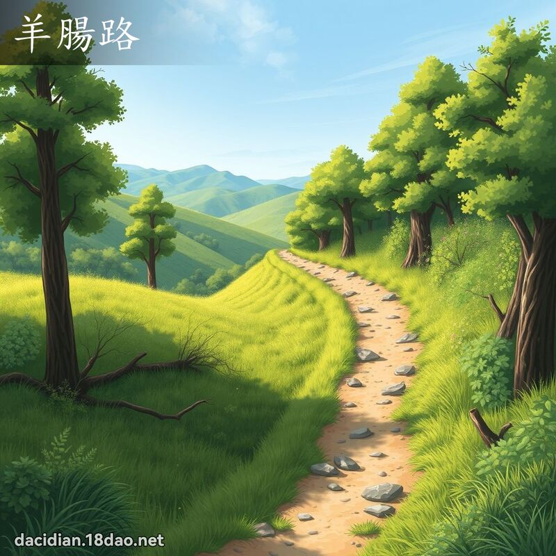 羊腸路 - 國語大辭典配圖