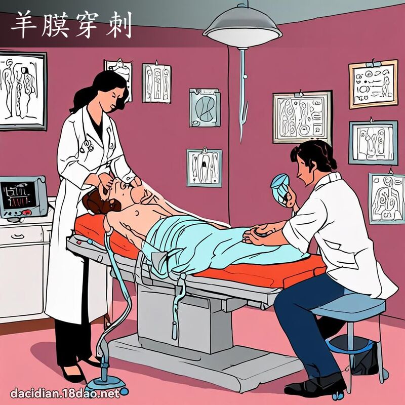 羊膜穿刺 - 国语大辞典配图