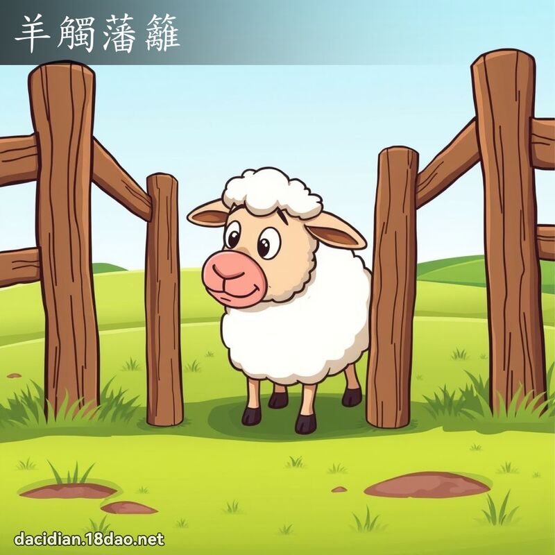 羊觸藩籬 - 國語大辭典配圖