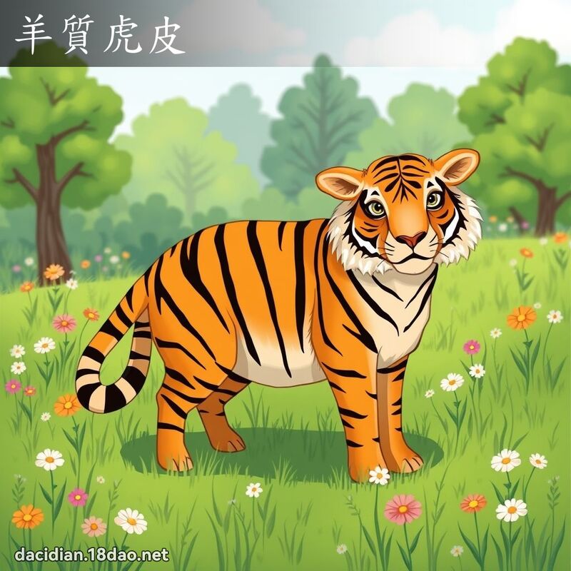 羊質虎皮 - 國語大辭典配圖
