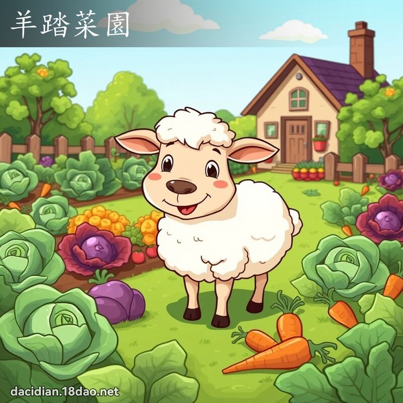 羊踏菜園 - 國語大辭典配圖