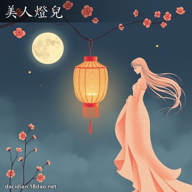美人燈兒 - 國語大辭典配圖