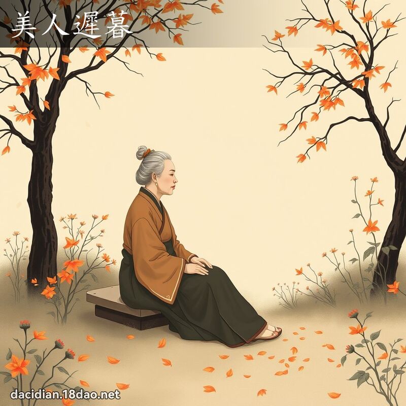 美人遲暮 - 國語大辭典配圖