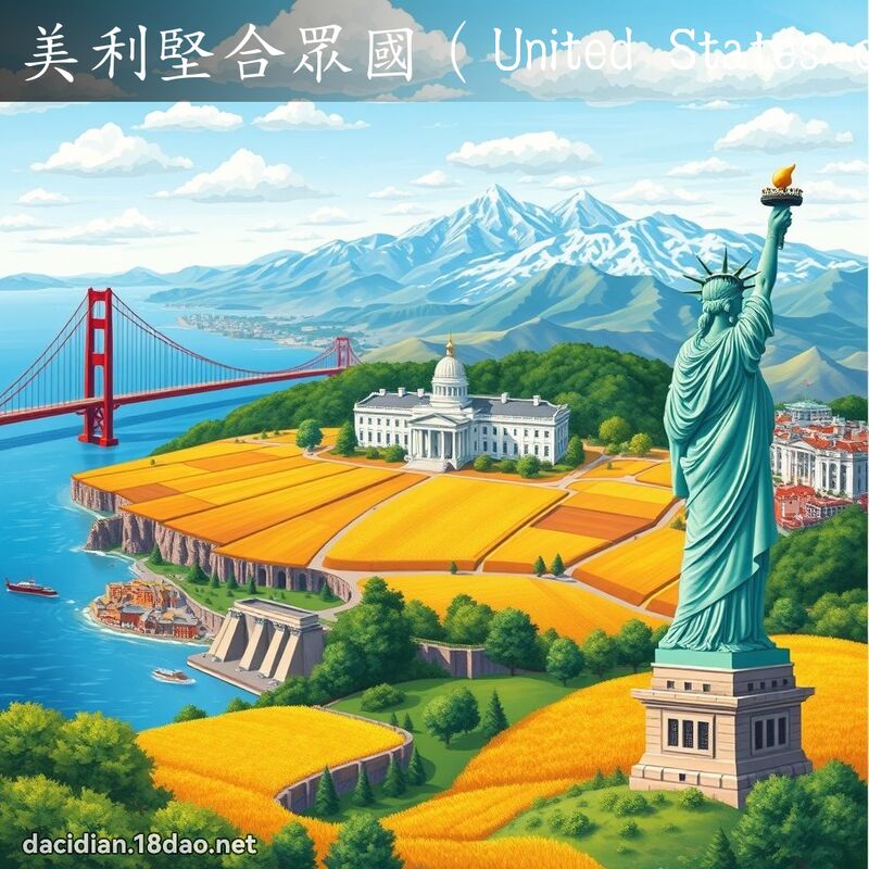 美利堅合眾國（United States of America） - 國語大辭典配圖