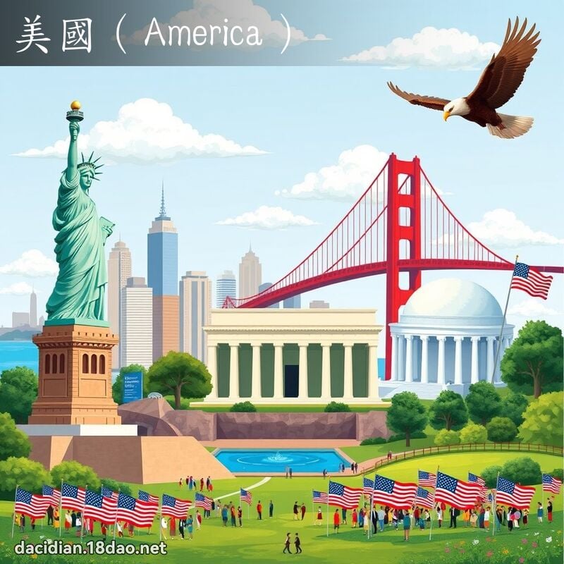 美国（America） - 国语大辞典配图