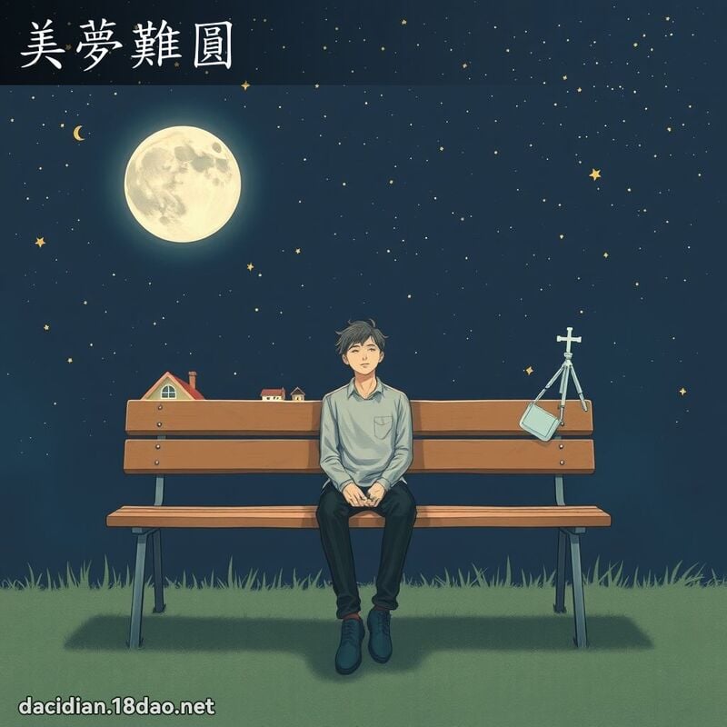 美夢難圓 - 國語大辭典配圖