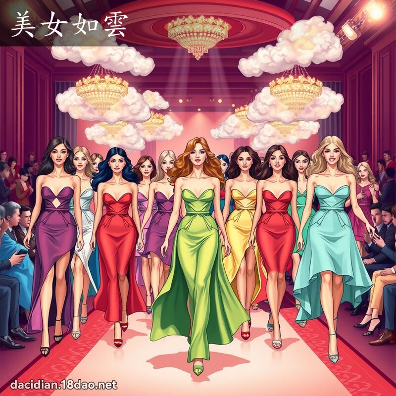 美女如雲 - 國語大辭典配圖