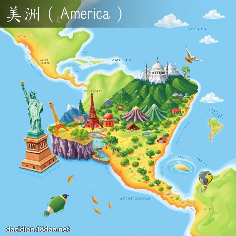 美洲（America） - 国语大辞典配图