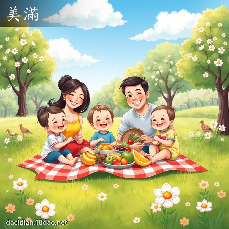 美滿 - 國語大辭典配圖