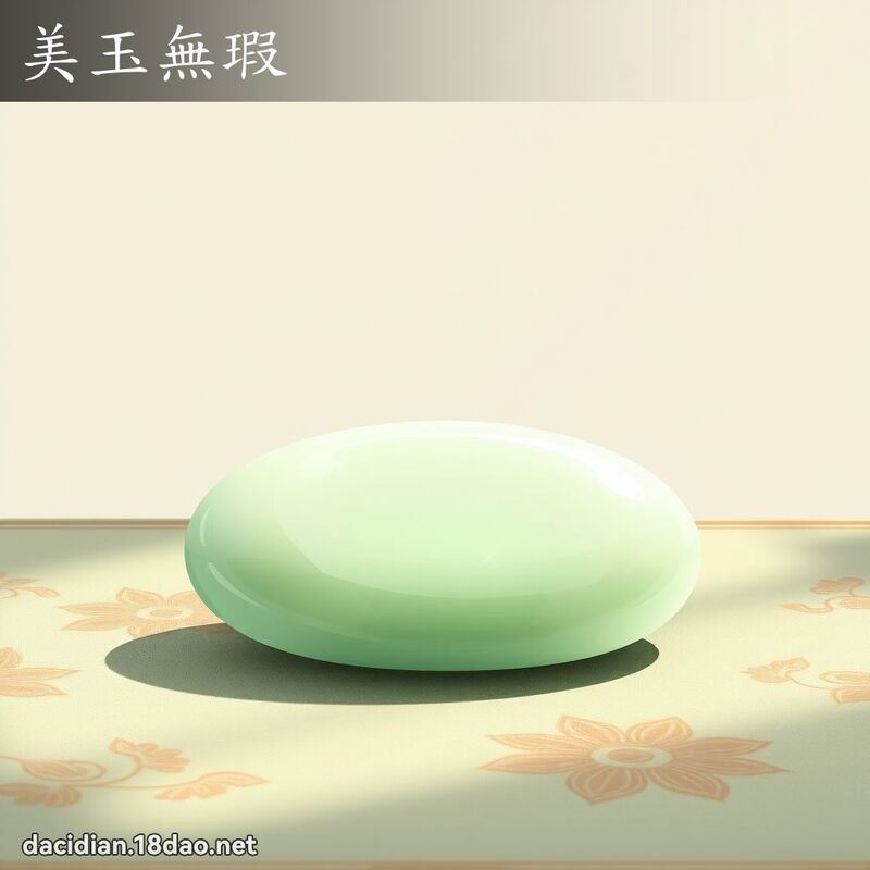 美玉無瑕 - 國語大辭典配圖