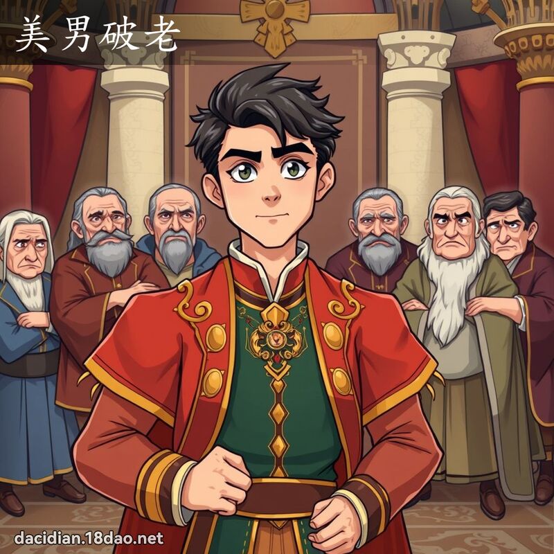 美男破老 - 國語大辭典配圖