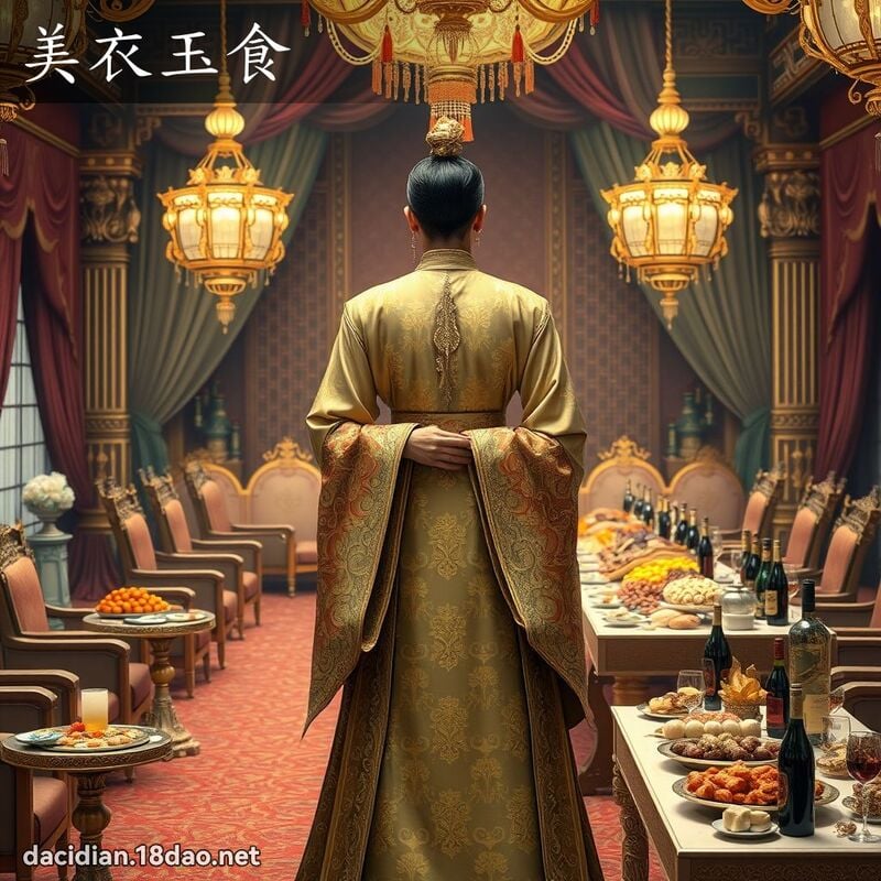 美衣玉食 - 国语大辞典配图