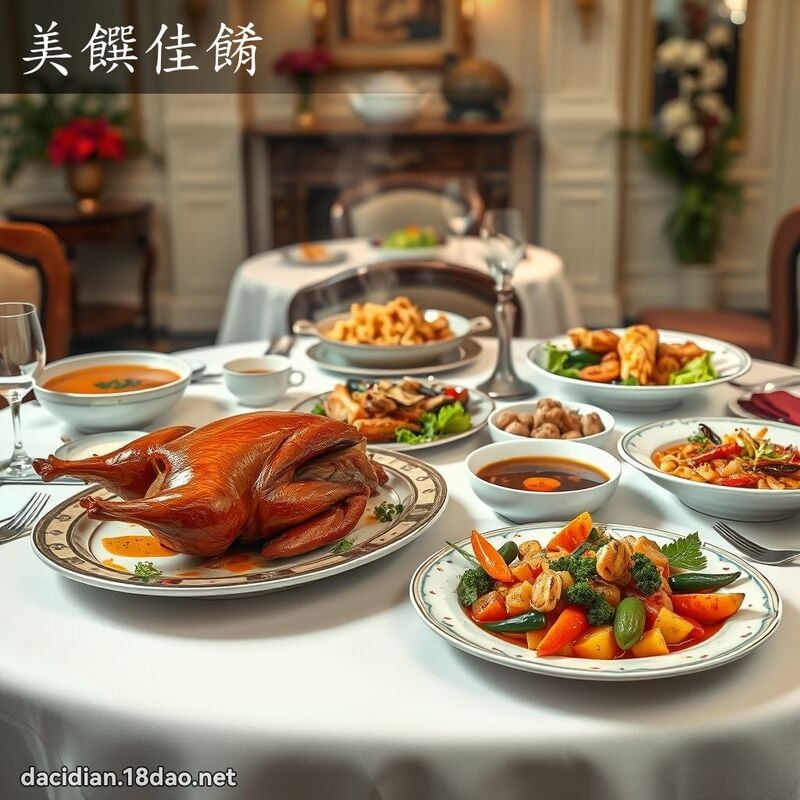 美饌佳餚 - 国语大辞典配图
