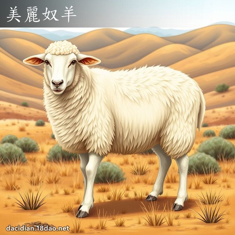 美麗奴羊 - 國語大辭典配圖