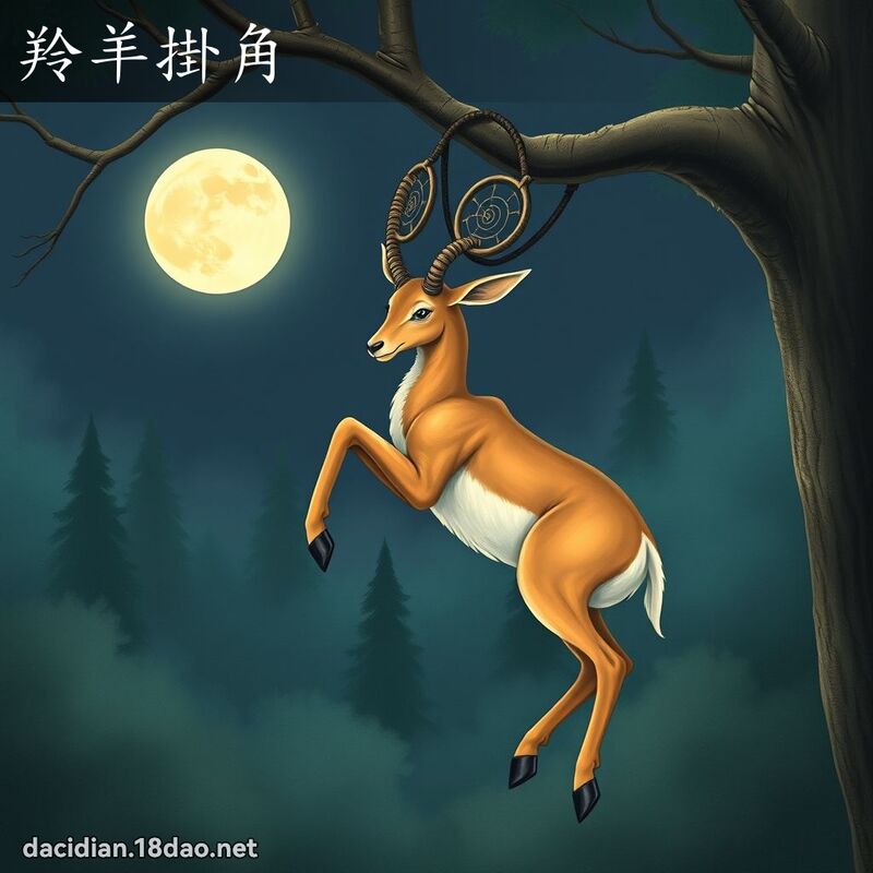 羚羊掛角 - 国语大辞典配图