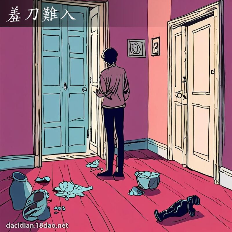 羞刀難入 - 國語大辭典配圖