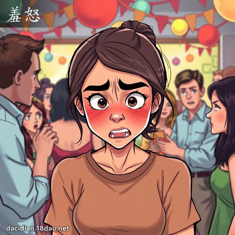 羞怒 - 国语大辞典配图