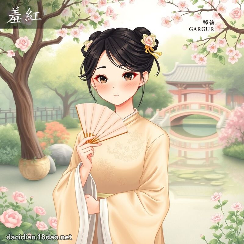 羞紅 - 國語大辭典配圖