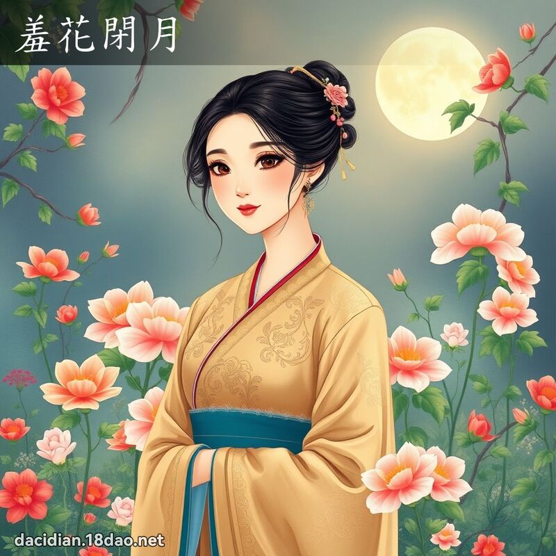 羞花閉月 - 國語大辭典配圖