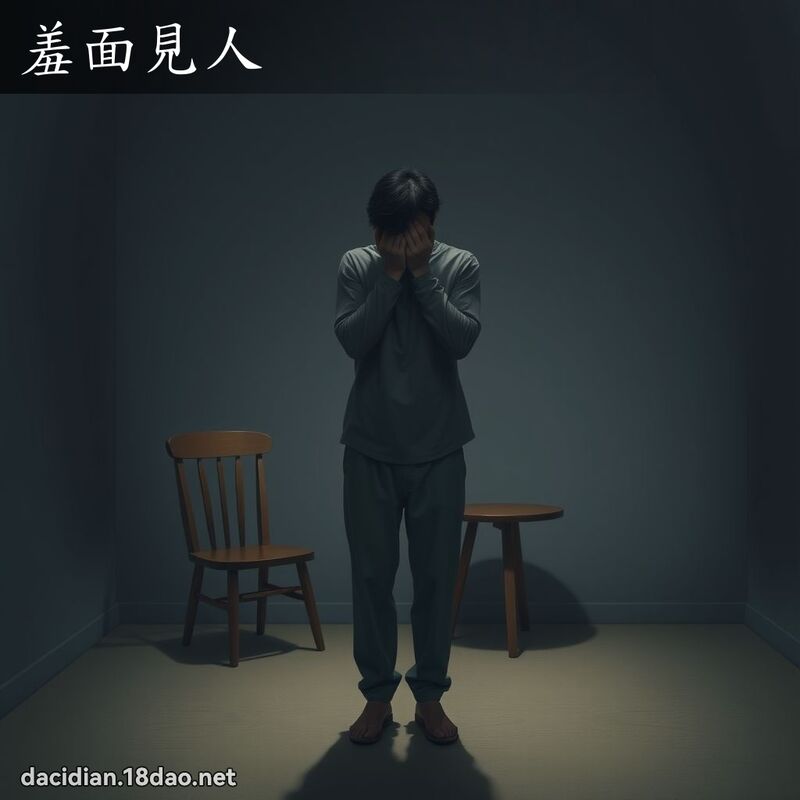 羞面見人 - 國語大辭典配圖