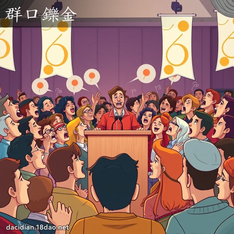 群口鑠金 - 国语大辞典配图