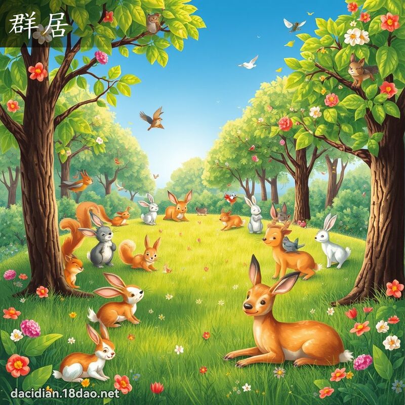 群居 - 國語大辭典配圖