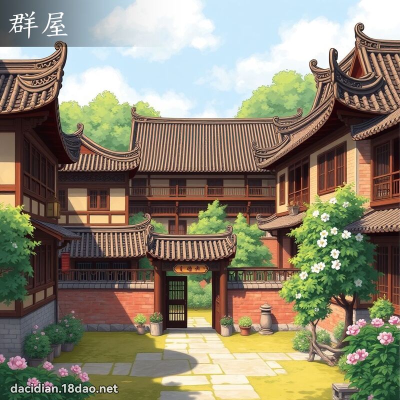 群屋 - 國語大辭典配圖
