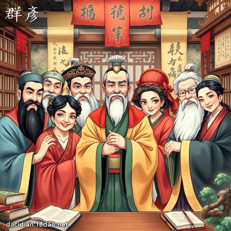 群彥 - 國語大辭典配圖