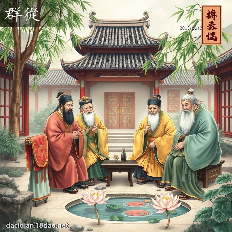 群從 - 國語大辭典配圖