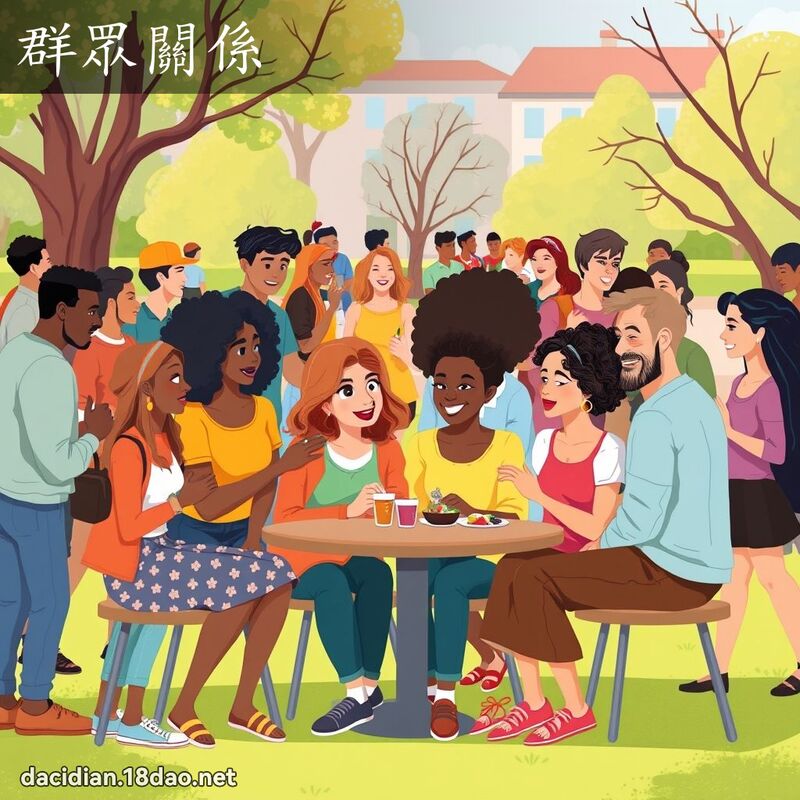 群眾关係 - 国语大辞典配图