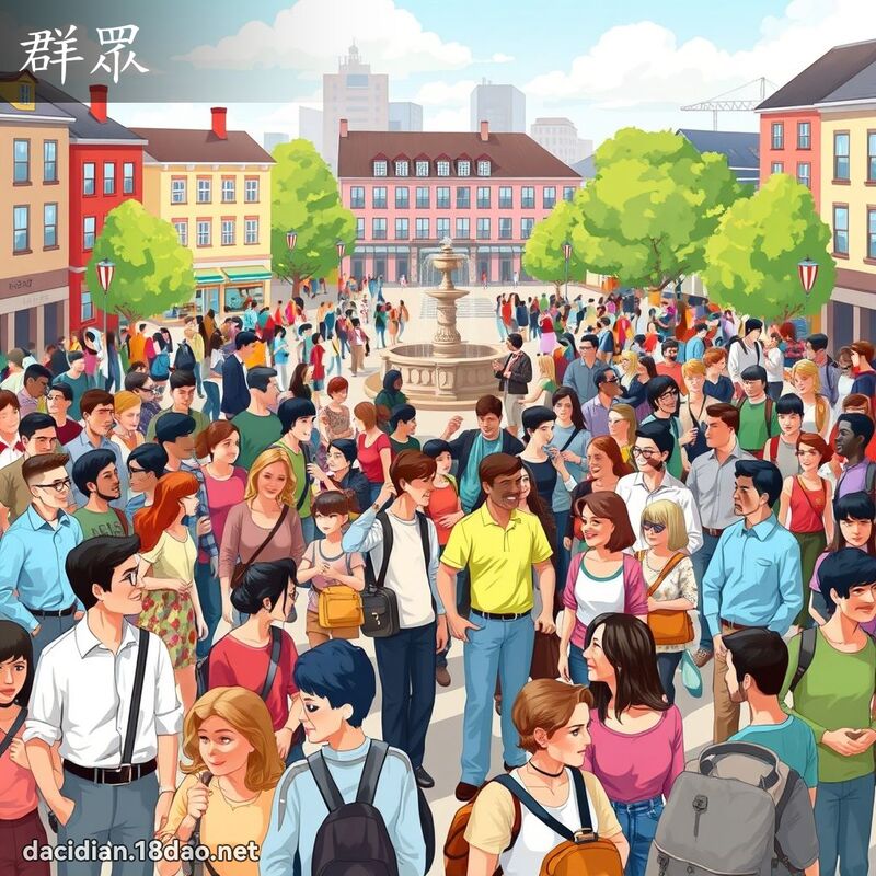 群眾 - 国语大辞典配图