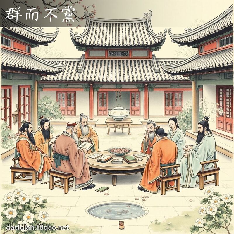 群而不党 - 国语大辞典配图
