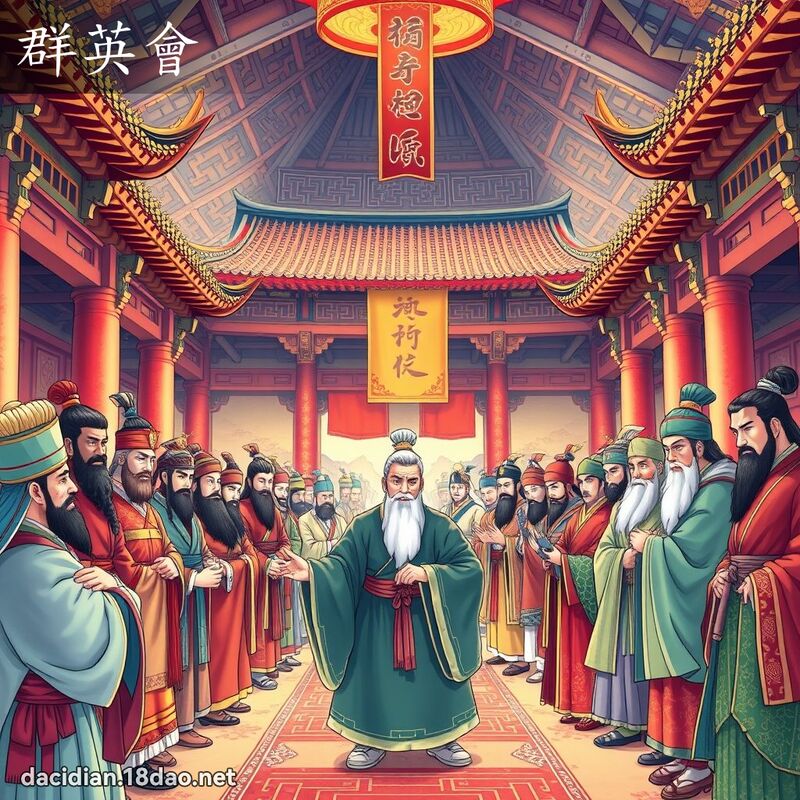 群英會 - 國語大辭典配圖